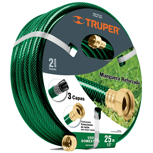 Шланг садовый 25м. MAN-25X1/2R Truper