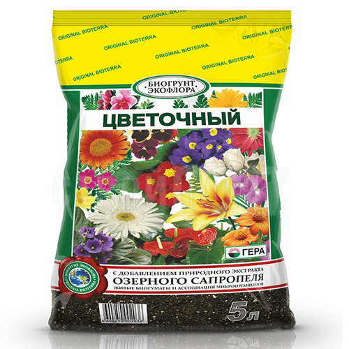 Биогрунт Экофлора Цветочный Гера