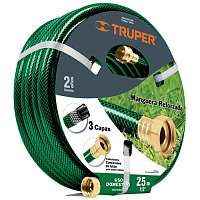 Шланг садовый 25м. MAN-25X1/2R Truper