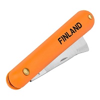Нож прививочный с прямым  лезвием из нерж. стали Finland