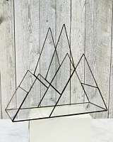 Флорариум геометрический Горы 25*35см. стекло 10001
